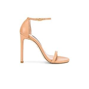 Stuart Weitzman 'Nudist' Brown Leather Heel Size 8.5